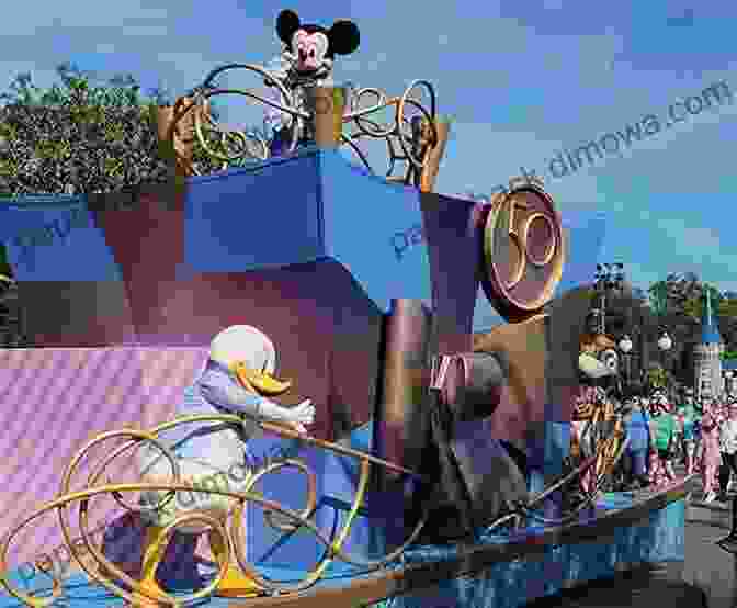 A Behind The Scenes Photograph Of Cast Members Working On A Parade Float At Walt Disney World. Growing Up Disney: Two Generations Of Working At Walt Disney World